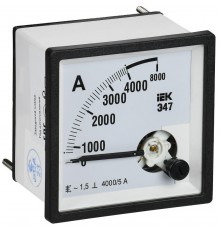 Амперметр Э47 4000/5А кл. точн. 1,5 72х72мм  IPA10-6-4000-E  IEK