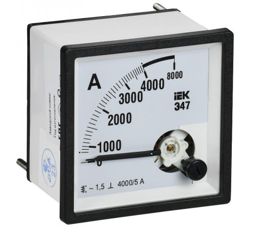 Амперметр Э47 4000/5А кл. точн. 1,5 72х72мм  IPA10-6-4000-E  IEK