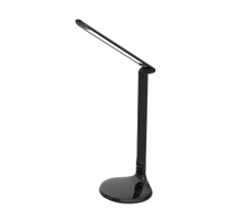 Светильник настольный светодиодный ССО-03Ч 9Вт сенсор-диммер ночник адаптер ЧЕРНЫЙ  4690612013503  IN HOME