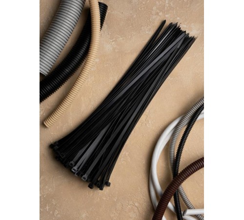 Хомут нейлоновый ЧЕРНЫЙ 8,2х450 (уп./100шт) EKF PROxima  plc-cb-8.2x450  EKF