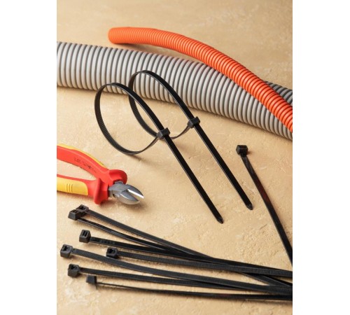 Хомут нейлоновый ЧЕРНЫЙ 8,2х450 (уп./100шт) EKF PROxima  plc-cb-8.2x450  EKF