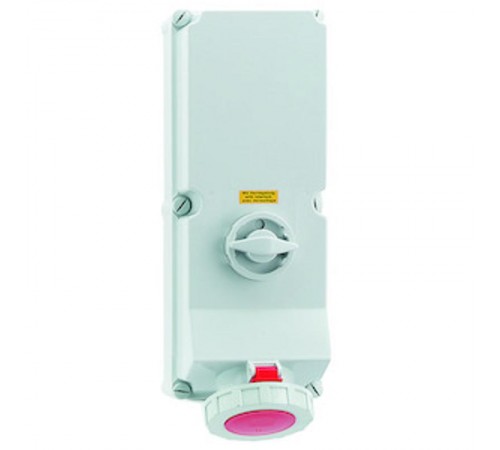 Розетка настенная с блокиратором 125A 5p 400V 6h IP67 I 160037-Bals I Bals