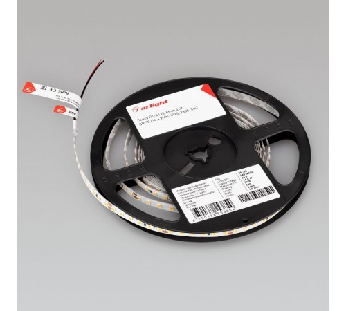 Лента светодиодная RT-A120-8mm 24V Warm3000 CRI98 (14.4 W/m, IP20, 2835, 5m) (arlight, Открытый)  021411(2)  Arlight