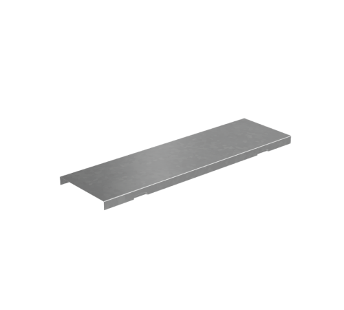 Крышка на верт. Т-ответвитель переходник 100-600 мм с разворотом трассы на 90 гр. "ПЛЮС" (нижняя часть больше исходной)  KTDPVplus90-100-600   КМ-пр