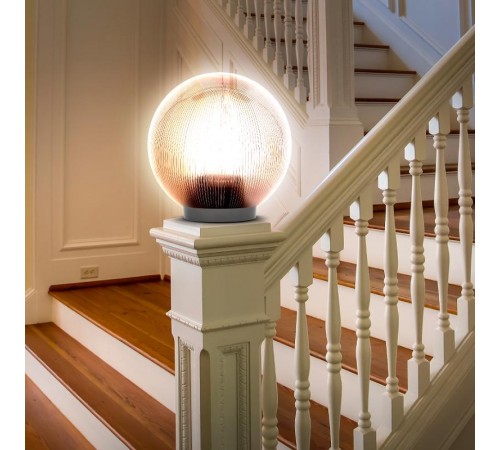 Светильник садово-парковый НТУ 02-60-255 без опоры, шар дымчатый призма D=250 mm  Б0048071  ЭРА