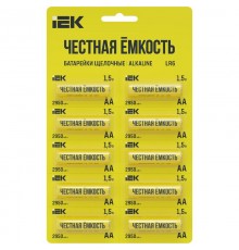 Батарейка щелоч. Alkaline LR6/AA (10шт/отр. блистер)  ABT-LR06-OP-D10  IEK