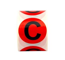 Маркировка шин DKC в рулоне, 20мм, С, красный  SL-D20-C-RD  DKC