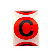 Маркировка шин DKC в рулоне, 20мм, С, красный  SL-D20-C-RD  DKC