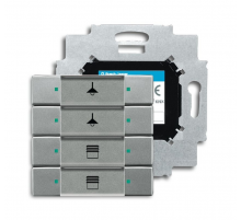 6127/01-83-500 Сенсор 4-кл. с коплером в комплекте, серебристый алюминий  6117-0-0223  2CKA006117A0223  ABB