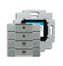 6127/01-83-500 Сенсор 4-кл. с коплером в комплекте, серебристый алюминий  6117-0-0223  2CKA006117A0223  ABB