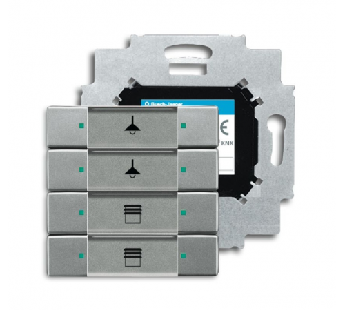 6127/01-83-500 Сенсор 4-кл. с коплером в комплекте, серебристый алюминий  6117-0-0223  2CKA006117A0223  ABB