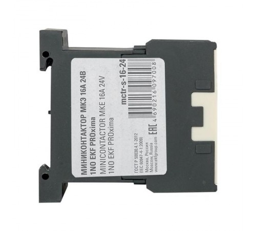Миниконтактор МКЭ 16А 24В 1NO EKF PROxima  Mctr-s-16-24  EKF