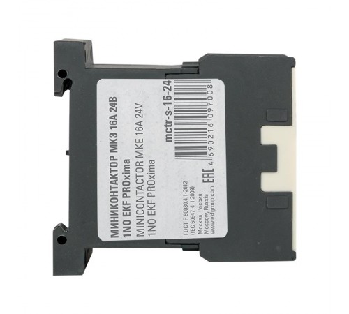 Миниконтактор МКЭ 16А 24В 1NO EKF PROxima  Mctr-s-16-24  EKF