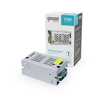 Блок питания Basic 12V 15W IP20 1/200  BT500  Gauss