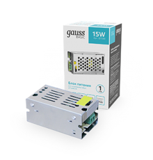 Блок питания Basic 12V 15W IP20 1/200  BT500  Gauss