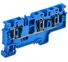 ARMAFIX Клемма пруж. CX6-3 BU 6мм2 3-конт. синяя  AF-CT40-00-3-K07-006  IEK