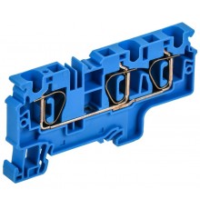 ARMAFIX Клемма пруж. CX6-3 BU 6мм2 3-конт. синяя  AF-CT40-00-3-K07-006  IEK