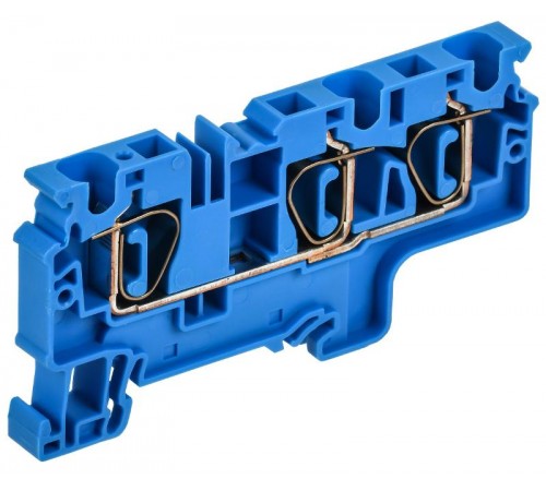 ARMAFIX Клемма пруж. CX6-3 BU 6мм2 3-конт. синяя  AF-CT40-00-3-K07-006  IEK