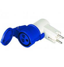 Переходник 16A(2P+E)250В>16A3P230В  DIS610379  DKC