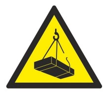 Знак W 06 "Опасно. Возможно падение груза" 200х200х200 мм, пластик ГОСТ Р 12.4.026-2001  pn-w-06  EKF