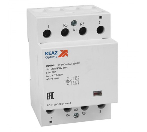Контактор модульный OptiDin MK-100-4040-48АС (КЭАЗ)  321189  КЭАЗ