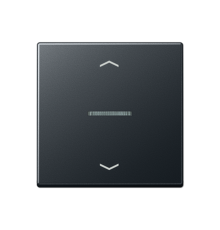 Клавиша для KNX кнопки, 1 группа, с окошком, символы стрелки; термопласт; матовый антрацит  A101KO5PBFANM  Jung