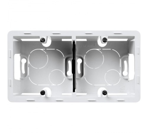 Inspiria Белый Коробка накладного монтажа 2-местная О/У  673990  Legrand