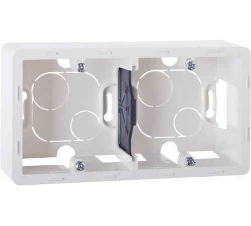 Inspiria Белый Коробка накладного монтажа 2-местная О/У  673990  Legrand