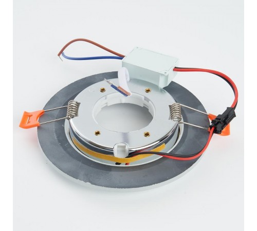 Светильник встраиваемый с белой LED подсветкой CD5023 потолочный GX53 без лампы, прозрачный  40522  Feron