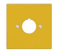 Крышка для установки специальных изделий 22,5 мм с несущим каркасом; желтая  LS964GE  Jung