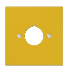 Крышка для установки специальных изделий 22,5 мм с несущим каркасом; желтая  LS964GE  Jung