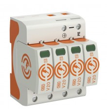 Устройства защиты от импульсных перенапряжений УЗИП для силовых сетей 4 пол. (Класс II), 385 В (V20-4-385)  5095194  OBO Bettermann