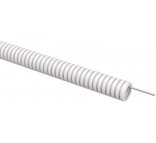 ELASTA Труба гофрированная ПВХ d=20мм с зондом белая (100м)  ET-TG21-121-020-100-K01  IEK