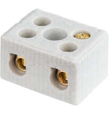 Клемма керамическая винтовая КВ 2,5 - 8 мм 2 пары контактов 35А до 350 °C КЗВ NTB-HCR-2-35/WH  61707  Navigator