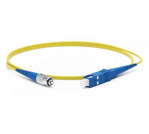 Патч-корд FC-S2-9-FC/UR-SC/UR-H-20M-LSZH-YLвол.-оптич.(шнур) SM 9/125 (OS2),FC/UPC-SC/UPC,2.0мм,simplex,LSZH,20м  240135  Hyperline