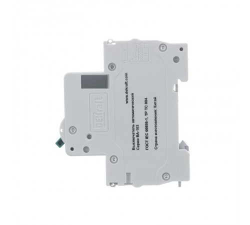 Выключатель автоматический однополюсный ВА-103 1Р 50А характеристика C 6кА  12278DEK  DEKraft