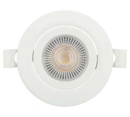 Светильник светодиодный встраиваемый  KL LED 25A-5 3K WH круглый поворотный белый 5Вт 3000К  Б0068128  ЭРА
