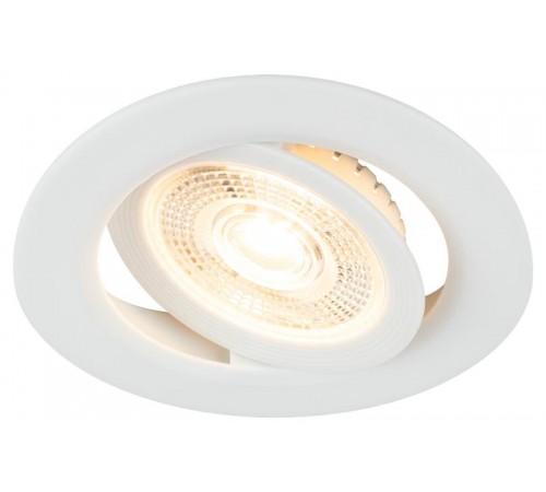 Светильник светодиодный встраиваемый  KL LED 25A-5 3K WH круглый поворотный белый 5Вт 3000К  Б0068128  ЭРА