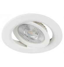 Светильник светодиодный встраиваемый  KL LED 25A-5 3K WH SET 10 круглый поворотный белый 5Вт 3000К набор 10шт  Б0070936  ЭРА