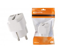 Адаптер универсальный с/з 16А 250В белый  SQ1806-0024  TDM