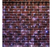 Гирлянда "Светодиодный Дождь" 2х6м, постоянное свечение, черный провод, 230 В, диоды БЕЛЫЕ, 1140 LED  235-165  NEON-NIGHT