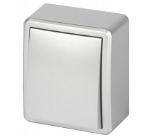 Выключатель ЭРА Эксперт 11-1201-03 IP20 ОУ 10АХ-250В Алюминий  Б0063014  ЭРА