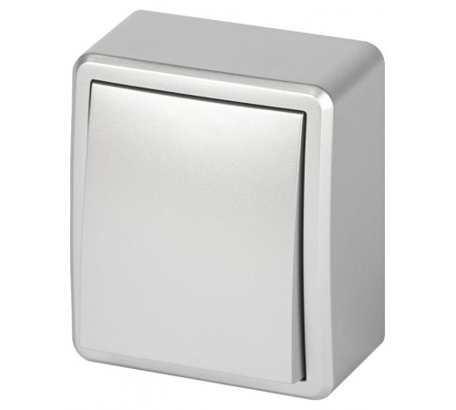 Выключатель ЭРА Эксперт 11-1201-03 IP20 ОУ 10АХ-250В Алюминий  Б0063014  ЭРА