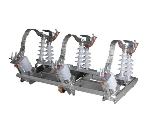 Разъединители высоковольтный РЛК-2-IV-10/630-УХЛ1 (в комплекте с ПР-02-7-УХЛ1 и КМЧ H=6500)  268835  КЭАЗ