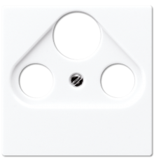 Крышка для SAT-TV-FM-розеток, фиксация винтом; дюропласт; белый; A500  A561PLSATWW  Jung