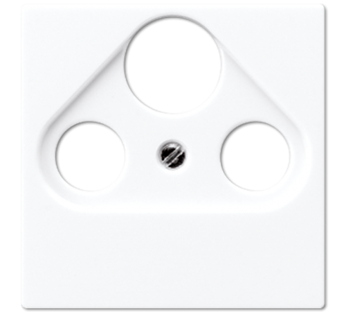 Крышка для SAT-TV-FM-розеток, фиксация винтом; дюропласт; белый; A500  A561PLSATWW  Jung