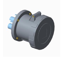 Розетка панельная с прямым унифицированным фланцем 2125RU1W, 125A, 2P+E, IP67, 1ч  2CMA167134R1000  ABB