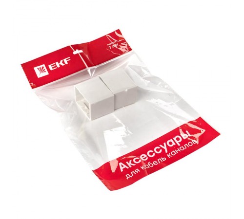 Соединитель (60х40) (4 шт) Plast EKF PROxima Белый    conw-60-40x4   EKF