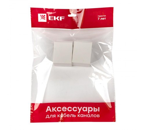 Соединитель (60х40) (4 шт) Plast EKF PROxima Белый    conw-60-40x4   EKF