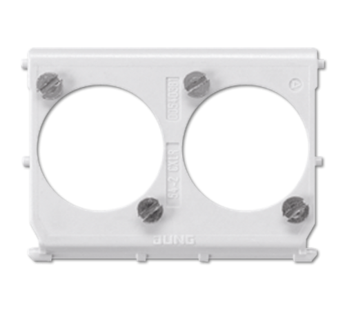 Монтажная вставка для двойных штекеров на шасси  54-2CXLR  Jung